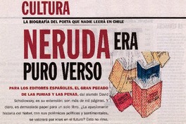 Neruda era puro verso Iván Quezada E. Neruda era puro verso Iván Quezada E.