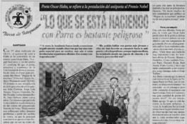 "Lo que se está haciendp con Parra es bastante peligroso" "Lo que se está haciendp con Parra es bastante peligroso"