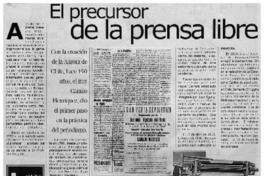 El precursor de la prensa libre El precursor de la prensa libre