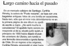 Largo camino hacia el pasado Largo camino hacia el pasado