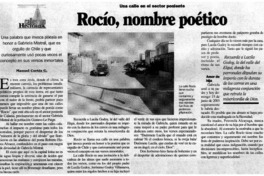 Rocío, nombre poético Rocío, nombre poético