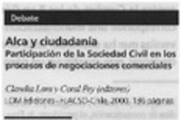 Alca y ciudadanía. Participación de la Sociedad Civil en los procesos de negociaciones comerciales