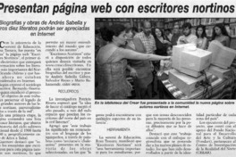 Presentan página web con escritores nortinos