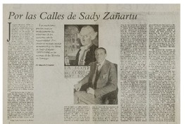 Por las calles de Sady Zañartu Por las calles de Sady Zañartu