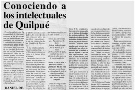 Conociendo a los intelectuales de Quilpué. Conociendo a los intelectuales de Quilpué.