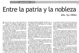 Entre la patria y la nobleza Entre la patria y la nobleza