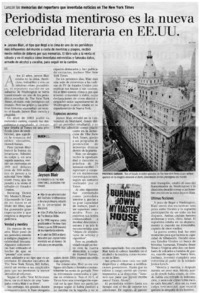 Periodista mentiroso es la nueva celebridad literaria en EE.UU. Periodista mentiroso es la nueva celebridad literaria en EE.UU.