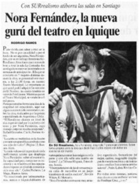 Nona Fernández, la nueva gurú del teatro en Iquique