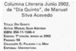 Día quinto"