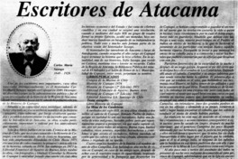 Escritores de Atacama. Escritores de Atacama.