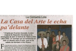La Casa del Arte le echa pa'delante La Casa del Arte le echa pa'delante