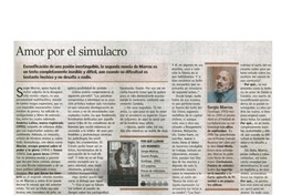 Amor por el simulacro Amor por el simulacro