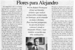 Flores para Alejandro Flores para Alejandro