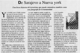 De Sarajevo a Nueva York De Sarajevo a Nueva York