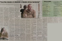 "Escribo desde el silencio y desde otras lecturas" [entrevistas]