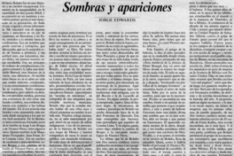Sombras y apariciones Sombras y apariciones