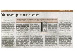 Yo creyera para nunca creer. Yo creyera para nunca creer.