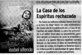 La casa de los espíritus rechazada. La casa de los espíritus rechazada.