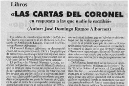 Las cartas del coronel Las cartas del coronel