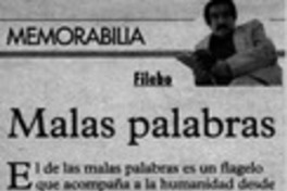 Malas palabras