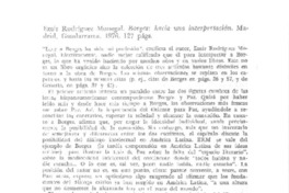 Borges: hacia una interpretación Borges: hacia una interpretación
