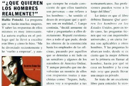 Qué quieren los hombres realmente?" Qué quieren los hombres realmente?"