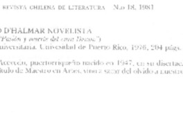 Augusto D'Halmar novelista Augusto D'Halmar novelista