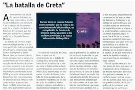 La batalla de Creta" La batalla de Creta"