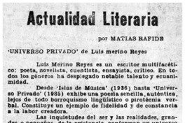 Panorama literario