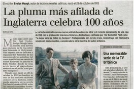 La pluma más afilada de Inglaterra celebra 100 años