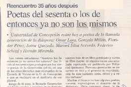 Poetas del sesenta o los de entonces ya no son los mismos