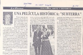 Una película histórica : "SubTerra"