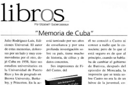 "Memoria de Cuba" "Memoria de Cuba"