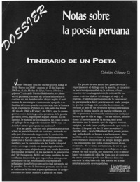 Itinerario de un poeta