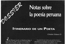 Itinerario de un poeta