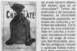 Pasión por el chocolate Pasión por el chocolate