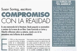 Compromiso con la realidad Compromiso con la realidad