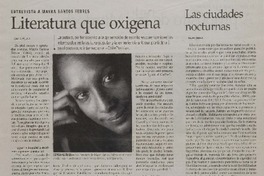 Literatura que oxigena Literatura que oxigena