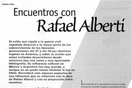 Encuentros con Rafael Alberti
