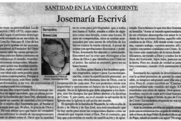 Josemaría Escrivá Josemaría Escrivá