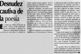 Desnudez cautiva de la poesía Desnudez cautiva de la poesía