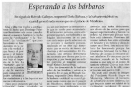 Esperando a los bárbaros Esperando a los bárbaros