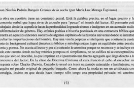 Juan Nicolás Padrón Barquín Crónica de noche Juan Nicolás Padrón Barquín Crónica de noche