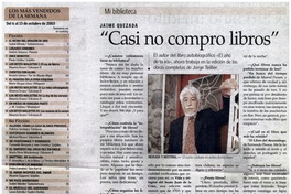 Casi no compro libros". Casi no compro libros".