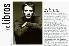 Los libros de Alan Pauls Los libros de Alan Pauls