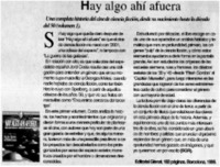 Hay algo ahí afuera