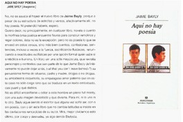 Aqui no hay poesía