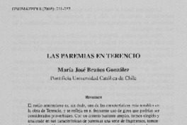Las Paremias en Terencio.