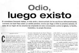 Odio, luego existo Odio, luego existo