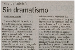 Sin dramatismo Sin dramatismo